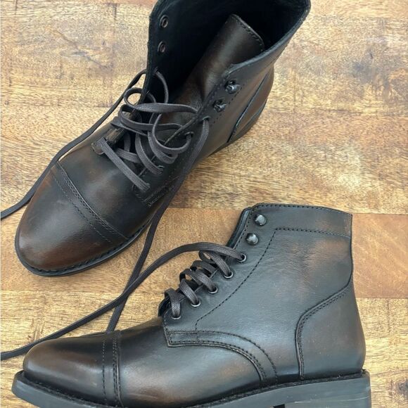 Thursday Boot Company Shoes - Thursday Boot Company Brown Ankle Boots Sturdy Design